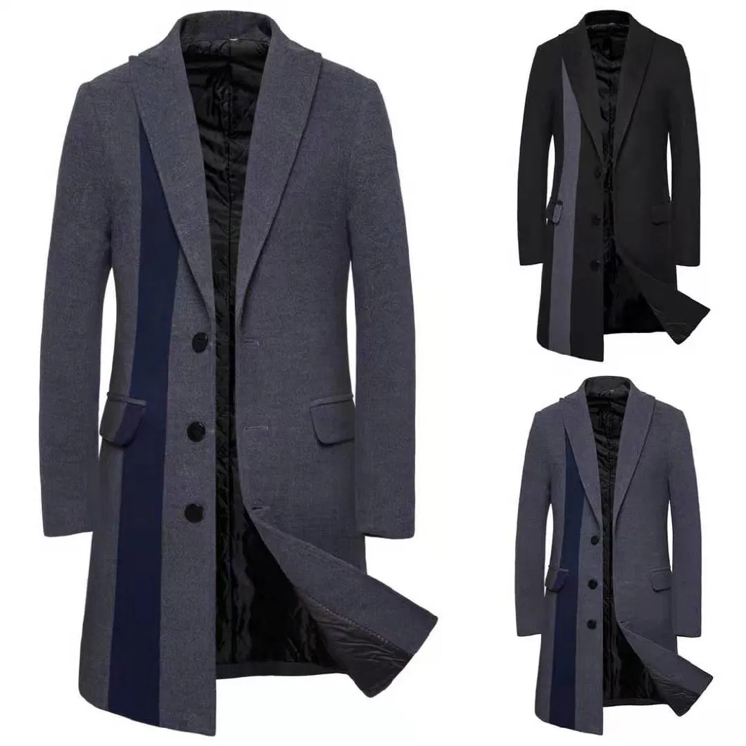 Overcoat Men Customized Woolen Cashmere Man Wool Winter Coat with High Quality