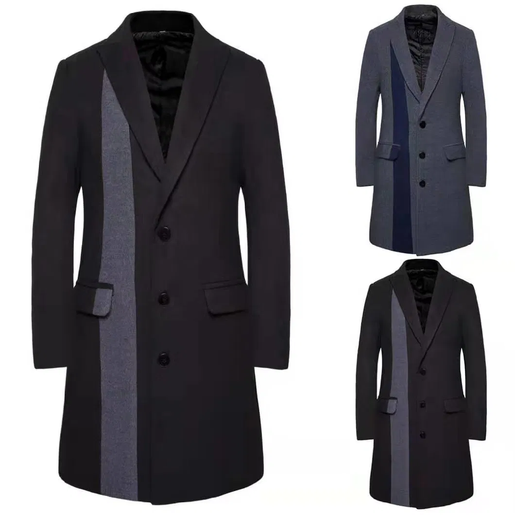 Men Overcoat Customized Woolen Wool Cashmere Handmade Overcoats Winter Coat