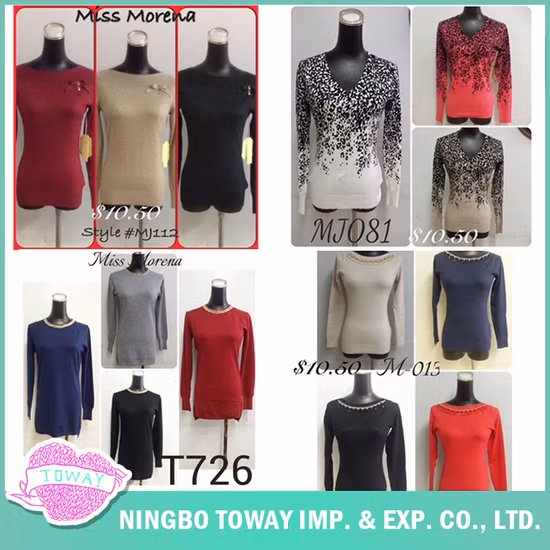 Ropa de mujer de alta calidad, el mejor diseño de prendas de punto con cuentas de flores finas